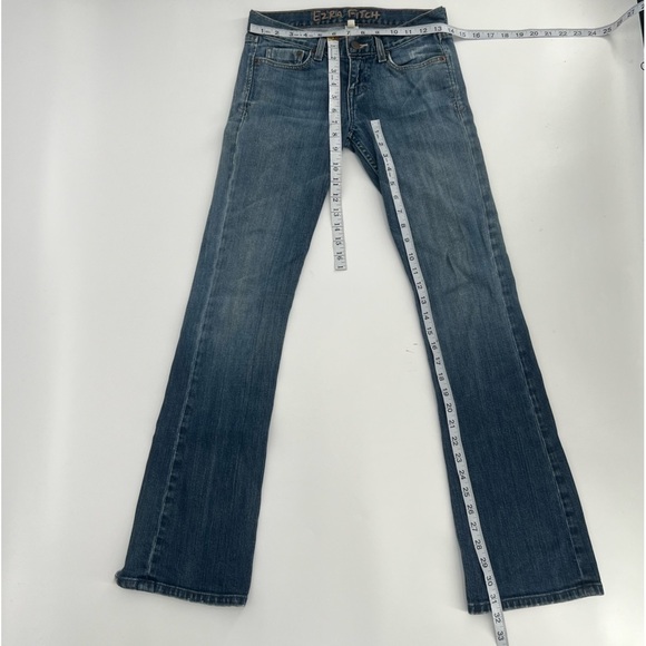 Ezra Fitch Flare Rough Hem Embellished Jeans Size 25 Women’s - Picture 4 of 7